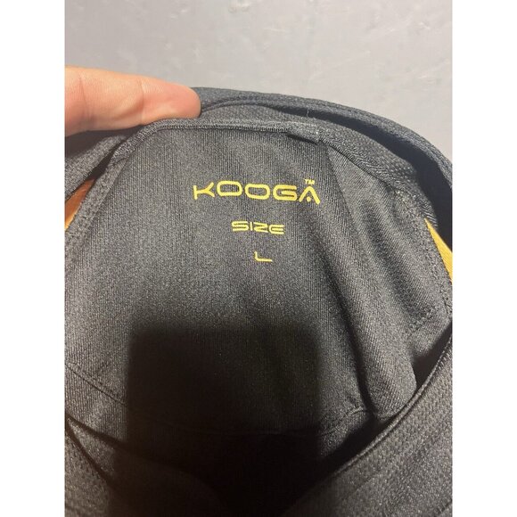 Kooga Rugby Jersey shirt black yellow No team size Large - Picture 5 of 6